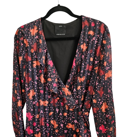 C/MEO Collective Significant Midi Wrap Dress Size Large fits medium to large - Picture 5 of 14